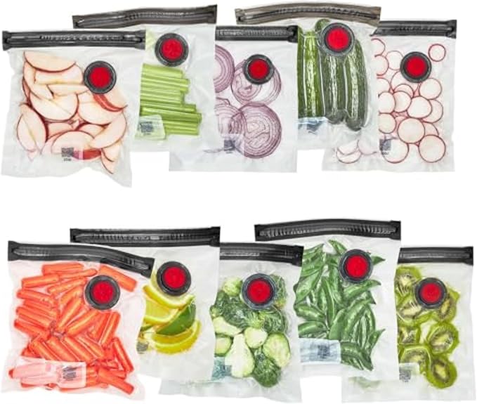 ZWILLING Fresh & Save 10-pc Vacuum Sealer Bags, Sous Vide Bags, Meal Prep - Small