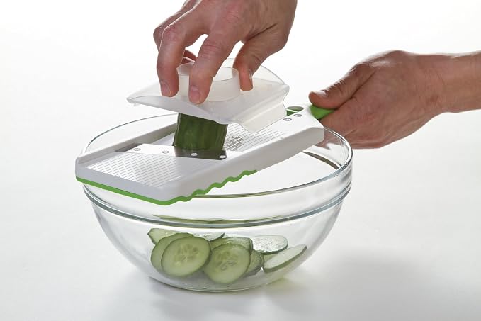 PrepSolutions Adjust-A-Slice Mandoline Slicer,Green – Adjustable Thickness,Perfect for Vegetables,Fruits,and More,(Pack of 12)