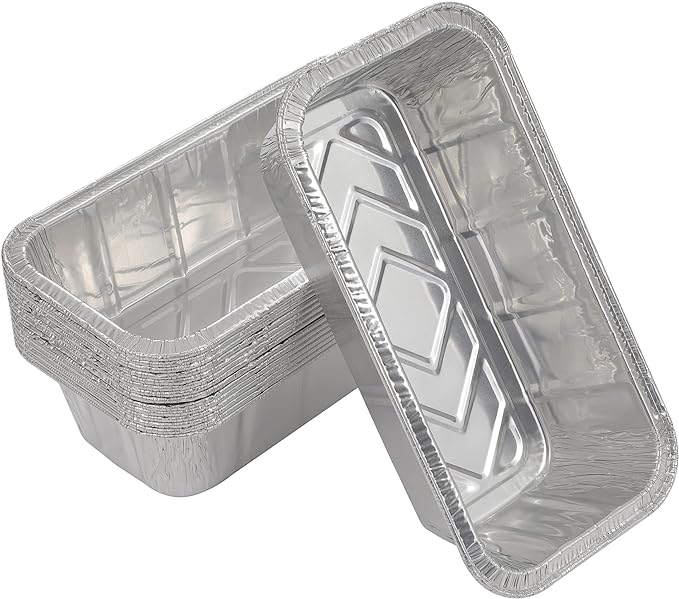 Waytiffer Loaf Pans [25 Pack] 2Lb Heavy Duty Disposable Aluminum Foil Premium Bread Tins Standard Size - 8.5" X 4.5" X 2.5" Perfect for Homemade Cakes & Breads