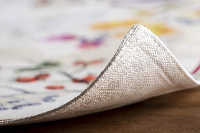 Maison d' Hermine Placemats Set of 4 Reusable 100% Cotton (13"x19") | Cloth Place Mats Washable Table Mats for Kitchen Dining Party Wedding Hotel Home Thanksgiving Christmas - Equinoxe - Beige
