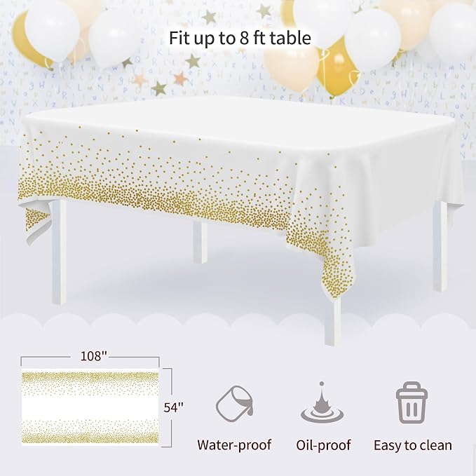 Pack of 11 NWK Cake Stand Set of Cupcake Stand, Tray & Table Cloth (White) | Includes 3 x 2-Tier & 3 x 3-Tier Cupcake Stands, 4 Appetizer Trays, Plus 1 Tablecloth. Ideal for Parties