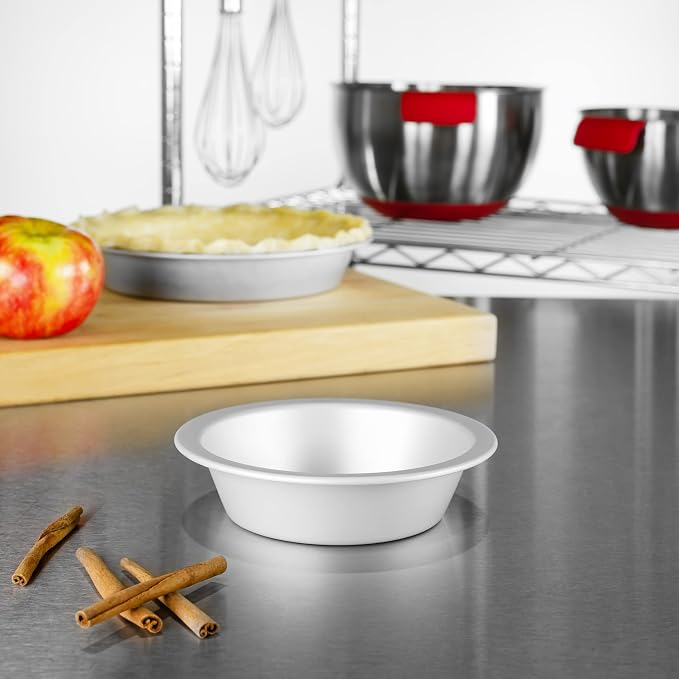 Fat Daddio's PIE-6SET Anodized Aluminum Pie Pan, 6 x 1.5 Inch, Set of 2