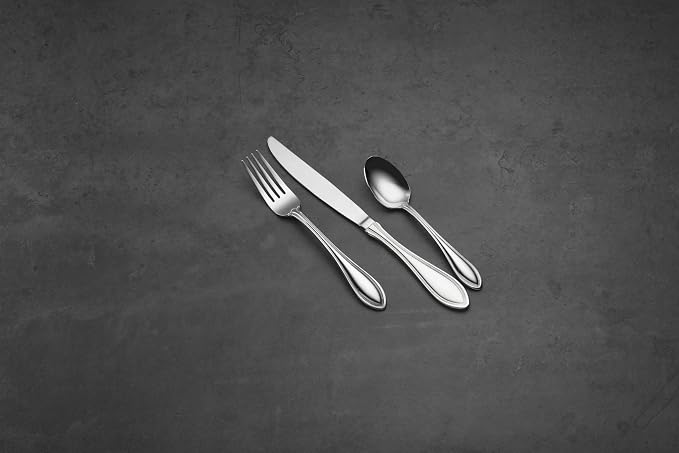 Oneida American Harmony 12-Piece Stainless Steel Flatware Set, Service for 4