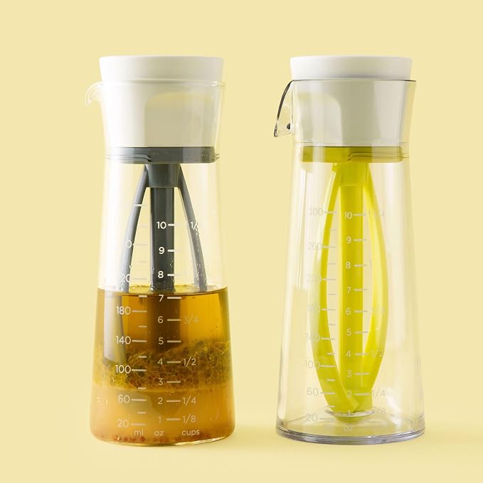 Chef'n 104-759-258 Emulstir Salad Dressing Mixer, One Size, Plastic, Arugula/Meringue