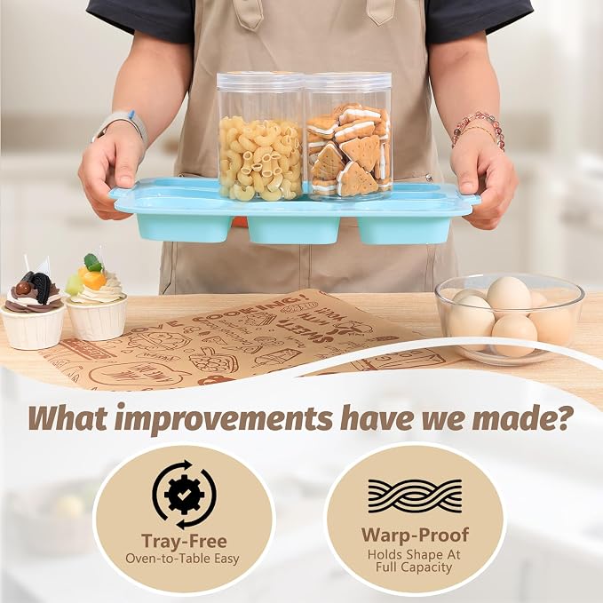 Nonstick Silicone Mini Loaf Pans: 9-Cavity Small Banana Bread Loaf Pans | for Baking Cornbread with Metal Frame - Mini Meatloaf Tin for Oven - Brownie Tray for Baker Baking Lover Toeusog