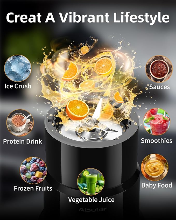 Blender for Smoothie, Personal Blender with 2 * 20oz To-go Cups for Kitchen | 1200W Single Serve Shakes, Personal Blender for Shake and Smoothies for Kitchen, Single Serve Smoothies Maker Mixer for Juice