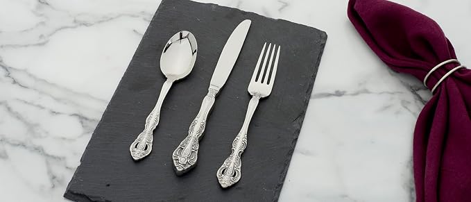 Oneida Michelangelo 20-Piece 18/10 Silverware Set for 4, Flatware | silver, dishwasher safe | includes knives, forks, and spoons | heavy duty, cutlery set, utensil set, wedding silverware