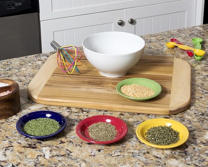 Lipper International Bamboo Wood Two-Tone Kitchen Cutting and Serving Board, Large, 15-3/4" x 11-3/4" x 3/4"