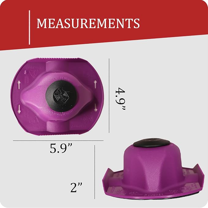 Borner by Reston Lloyd Food Safety Holder for Mandoline Slicers, Cutters & Graters, Protective Finger Guard for Safe Slicing & Grating, Made in Germany, Purple