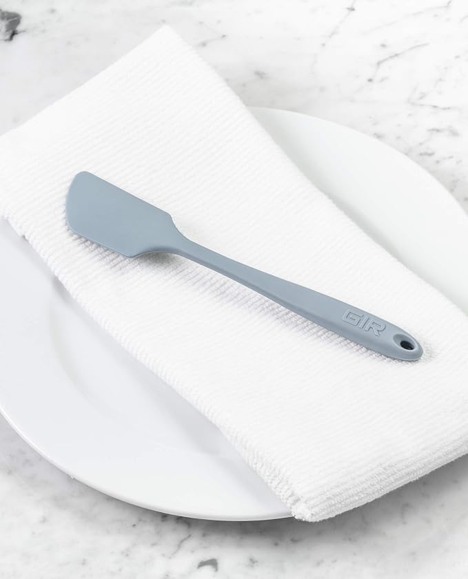GIR: Get It Right Silicone Kitchen Spatula - Non-toxic Cooking Utensils for Nonstick Cookware, Cooking and Baking, Mini - 8IN - Slate