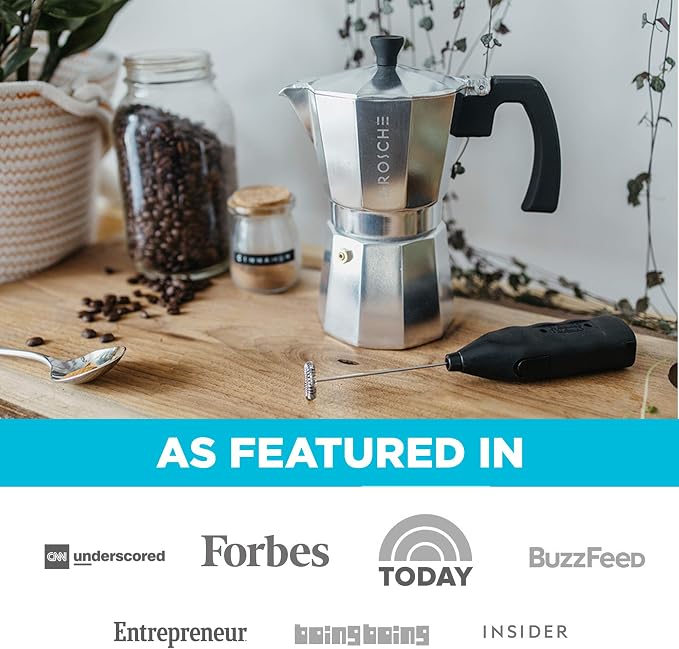 GROSCHE Milano Moka Pot | 3 Espresso Cup - 5 oz | Stovetop Espresso Percolator & Coffee Maker – Portable, Ideal for Home and Camping | Cuban Coffee Maker And Italian Moka Pot For Stovetop Espresso; For Gas, Electric, And Propane Stoves With A Soft-Touc...