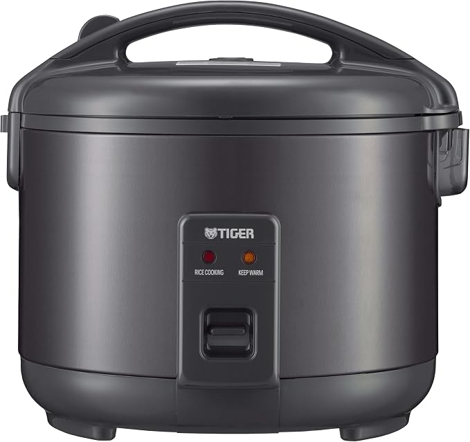 Tiger JNP-S15U-KY 8 Cup Capacity Rice Cooker with Non-Stick Inner Pot, Retractable Power Cord, and Keep Warm up to 12 hours, Black