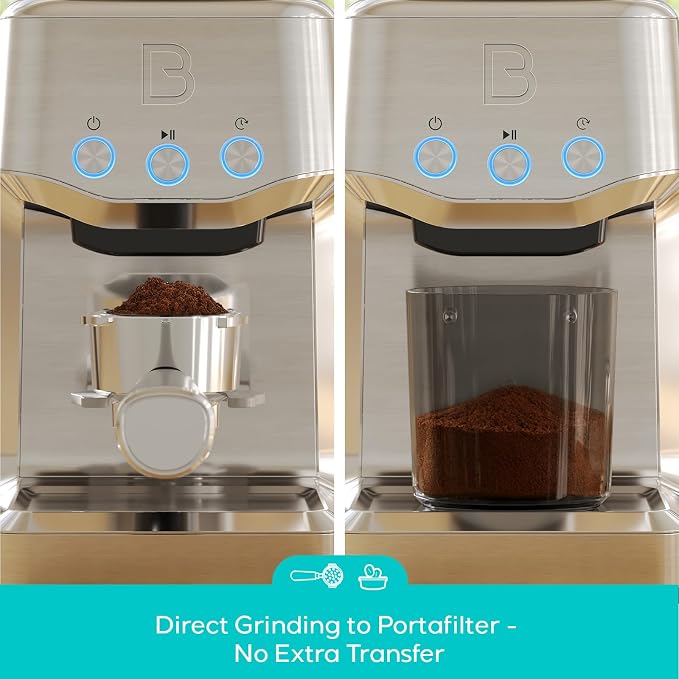 CASABREWS Tornado Basic Conical Burr Coffee Grinder with 35 Grind Settings | Electric Coffee Bean Grinder for Home Use, Compact Espresso Coffee Grinder, Stainless Steel