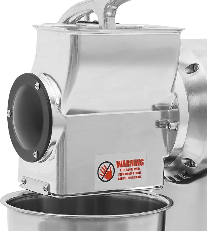 Electric Cheese Grater, 550W Stainless Steel Cheese Grinding Machine | Commercial Cheese Grinder Grating Machine, 88 lbs/h Output, Cheese Butter Bread Bran Shredder
