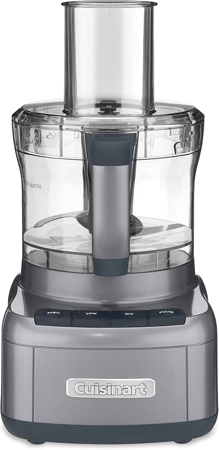 Cuisinart 8 Cup Food Processor, 350-Watt Motor, Gunmetal, FP-8GMP1 | 350W motor