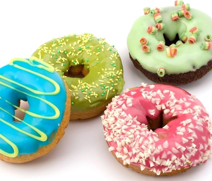 Webake Donut Pan Non-stick Mini Donut Tray Heavy Gauge 2.8 Inch Doughnut Pans for Baking 12-Cavity