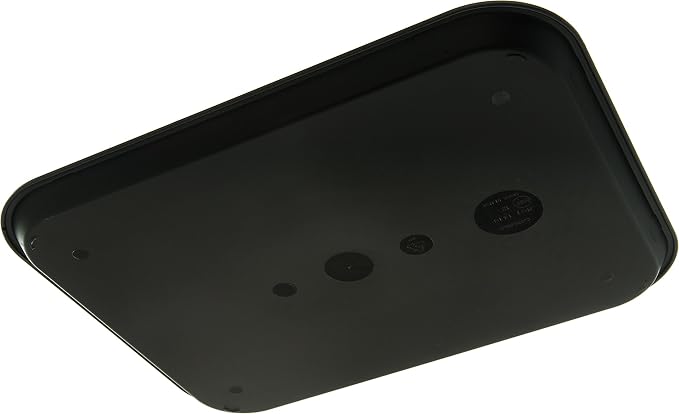 Carlisle FoodService Products Café Cafeteria Tray, Fast Food Tray for Restaurant or Commercial Use, 14" x 18", 12 Count, Black