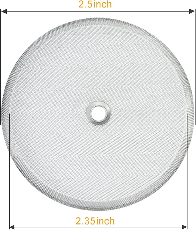8 Pieces French Press Replacement Parts Stainless Steel Set, 6 Pieces 2.5in Universal French Press Screen, Containing Spiral Disk and Cross Disk for 12oz/2.5 Inch Wide French Press Coffee Press