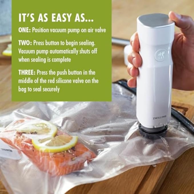 ZWILLING Fresh & Save 10-pc Vacuum Sealer Bags, Sous Vide Bags, Meal Prep - Small