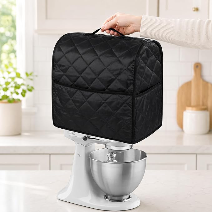 Stand Mixer Cover 4.5 quart Bread Maker Protective Cover with Pockets for Kitchen Appliance Not Easy to Fade, Not Easy To Pilling Washable & Durable