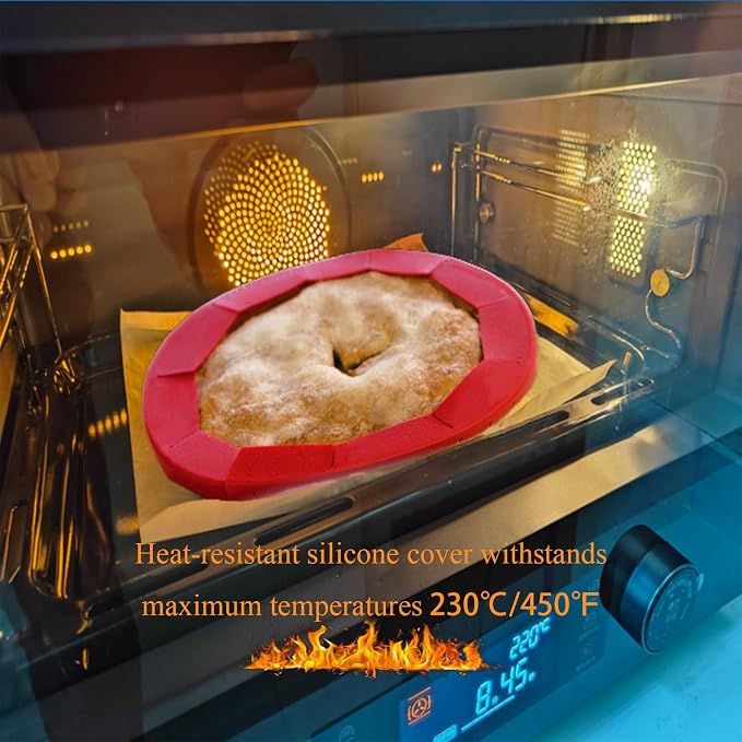 Easily Adjustable Silicone Pie Crust Protector, Fits8-11.5" Pie Crust | Food-Grade Silicone , Prevents Crust Edges from Burning,2 Anti-Slip Clips,BPA-Free, Oven/Microwave/Dishwasher Safe,green,2pcs