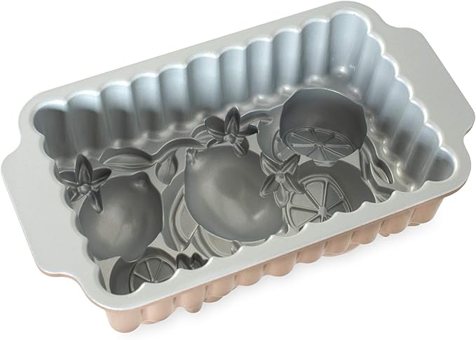Nordic Ware Citrus Blossom Loaf, 6 Cup, Toffee