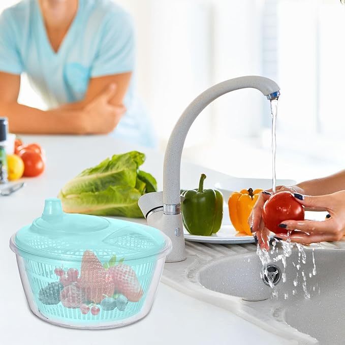 Salad Spinner Large Salad Spinner Lettuce Dryer Safe Effective Practical | Lettuce Cleaner Spinner for Fruits, Lettuce, Greens