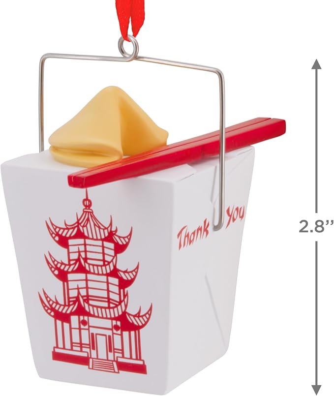 Hallmark Takeout Food Box Christmas Ornament