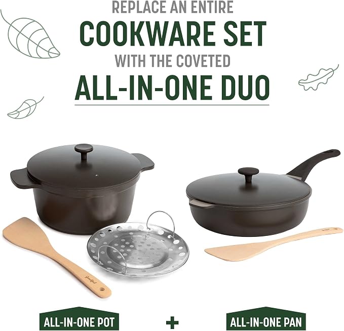 Goodful All-in-One Pan, Multilayer Nonstick Cookware Set, High-Performance Construction, Multipurpose Design Replaces Multiple Pots and Pans, Dishwasher Safe, 11-Inch, 4.4-Quart Capacity, Graphite