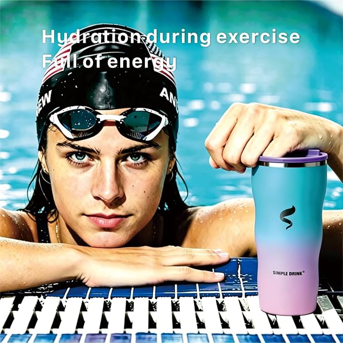 30 oz Insulated Tumbler with Straw and Lid, Mermaid Dream | 18/8 stainless steel, double-wall vacuum insulation, BPA-free materials, reusable straw, for everyday hot and cold drinks.