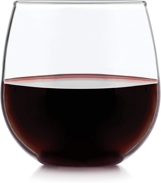 Libbey Vina Stemless Red-Wine Glasses (16.75oz/Set of 4)