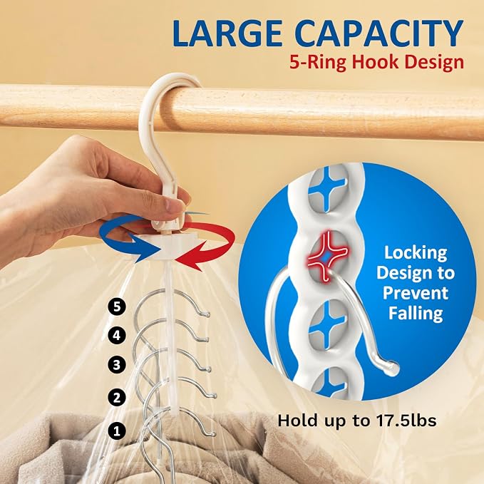 Hanging Vacuum Storage Bags, Space Saver for Clothing, 6 Long with Pump | Vacuum Seal Bags for Clothing with Electric Pump, Hanging Garment Storage for Jackets, Suit, Dresses, Winter Closet Organizer