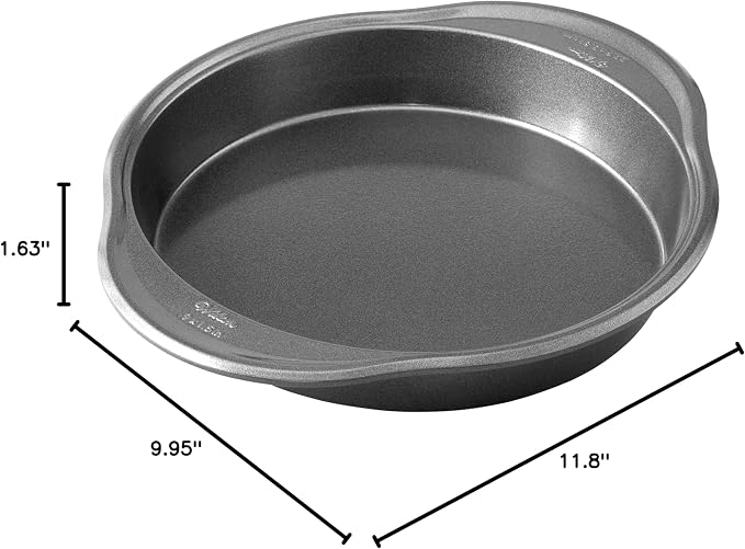 Wilton Platinum Non-Stick Round Cake Pan, Made Without PFAS, 9 in. | DURALAST Silicone Infused Double Coating, 5X More Durable with Anti-Warping Technology, Perfect for Round Layer Cakes