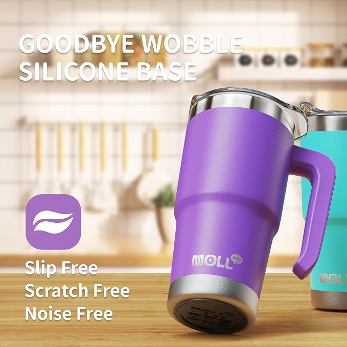Kids 16 oz Tumbler with Handle, Stainless Steel Vacuum Insulated Water Cup | Premium Stainless Steel Double Wall Construction, Sweat-Free Body, Preserves Cold & Hot Drinks for Extended Hours