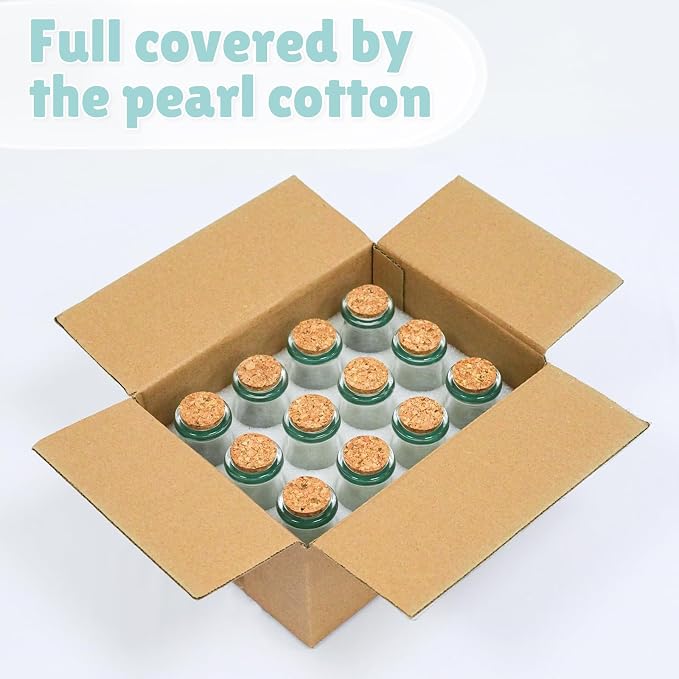 12pcs 3.4oz Small Glass Jars with Lids Potion Bottles for Wedding Favors | Versatile Small Glass Jars with Corks Twine Tags & Stickers, Mini Jars Set for DIY Crafts Birthday Wedding Gifts Party Favors
