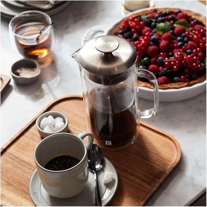 ZWILLING Sorrento Double Wall French Press and Latte Glass