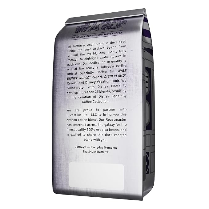 Joffrey's Coffee - STAR WARS™ R2-D2 Brew, STAR WARS Licensed Coffee Collection, Artisan Medium Roast, Rich & Nutty Taste, Brew or French Press (Ground, 11oz)