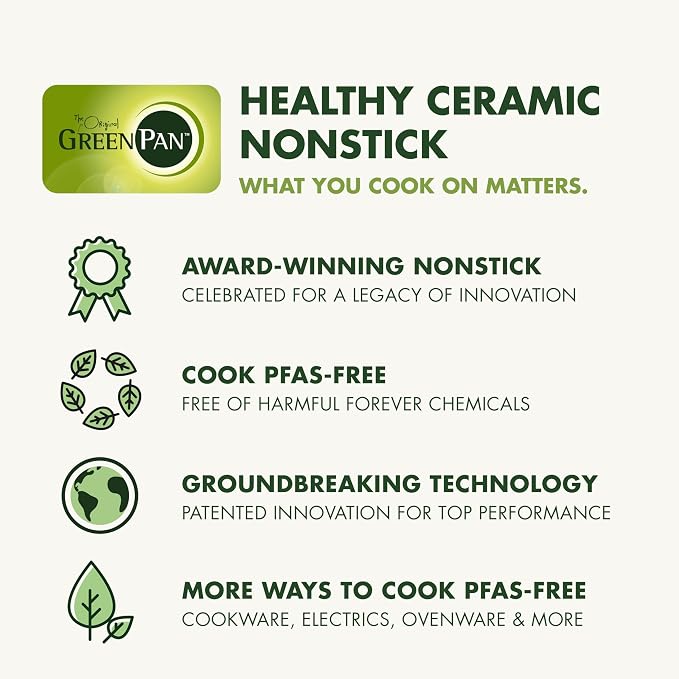 GreenPan Advanced Rice Cooker, 4-Cups Uncooked/8-Cups Cooked, Removable Nonstick Ceramic PFAS-Free Pot, White & Brown Rice, Family Sized, Quick Cook in 25mins, 6 Presets, Fuzzy Logic Tech, Clay