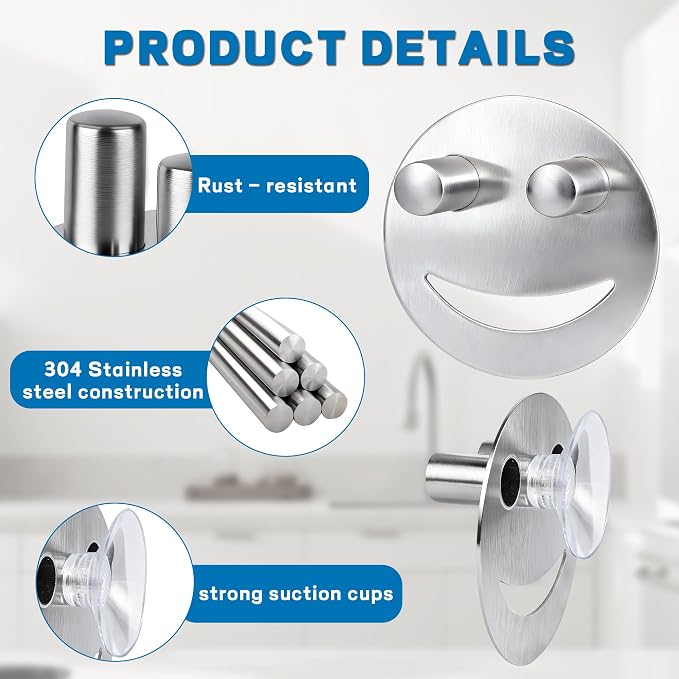 Discount Parts Direct Stainless Steel Sponge Holder For Scrub Daddy Mommy Sponge, Bathroom Kitchen Sink Caddy Organizer Storage with Suction Cup, Dishwasher Safe, Keep Sponge Dry, Silver, 2-Pack