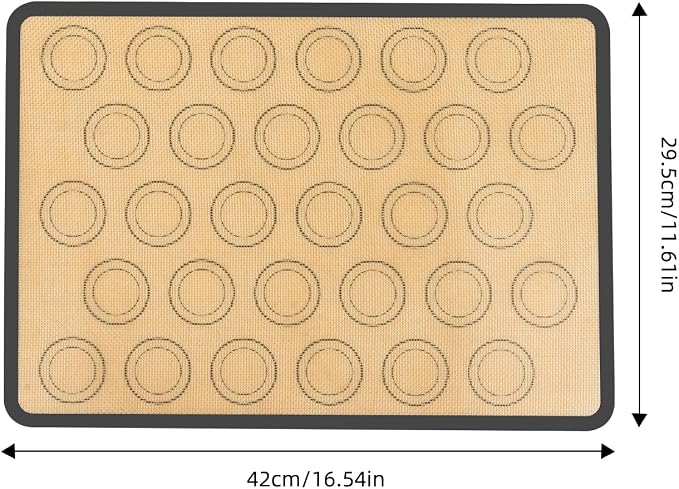 Silicone Baking Mat, Nonstick Heat Resistant Oven Mats, Toaster Liner Baking Mat (16.54 * 11.61 inch)