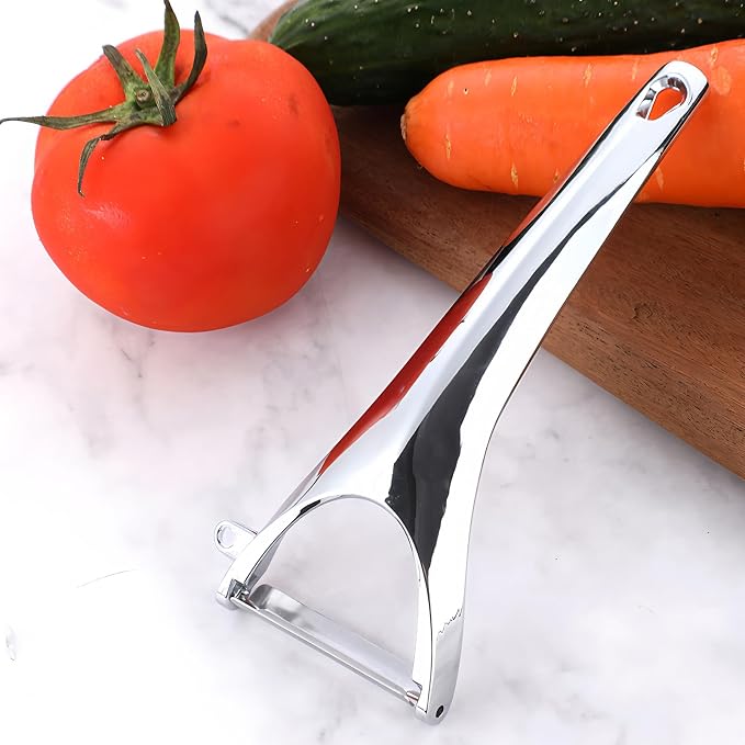 Vegetable Peeler Ergonomic Stainless Steel Handle for Potato Apple | Y-Shaped Swivel,Sharp Rustproof Blade,Built-in Potato Eye Remover,Fits Pumpkin Veggie, Peelers for Kitchen,Dishwasher Safe