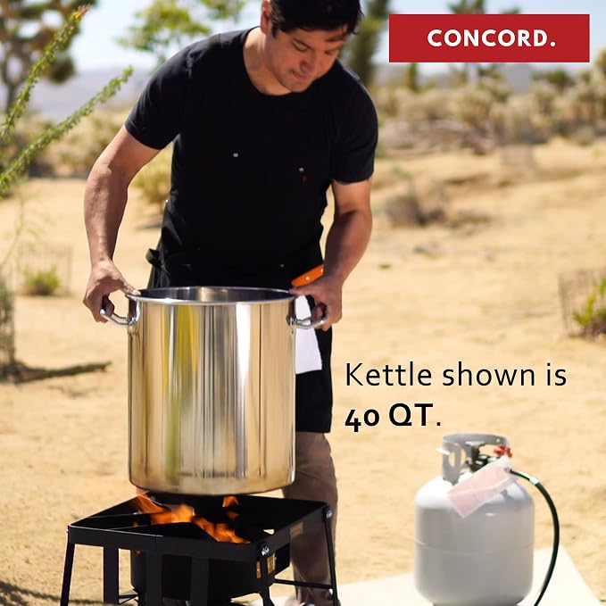 Concord 180 Quart Stainless Steel Stock Pot Cookware