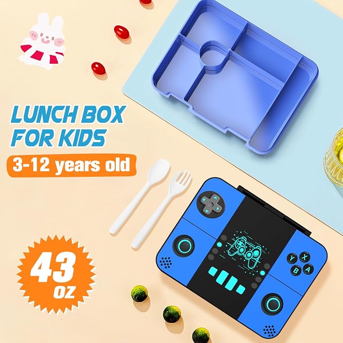 Backpack for School Boys, Cool Luminous Gamer Boys Schoolbag | with Lunch Box & Pencil Case Set for Kids Teens Elementary Middle School, Bookbag Glow In The Dark