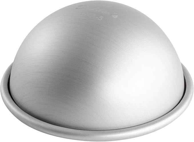 Fat Daddio's Cake Hemisphere Pan, 5 x 2.5 Inch, Silver