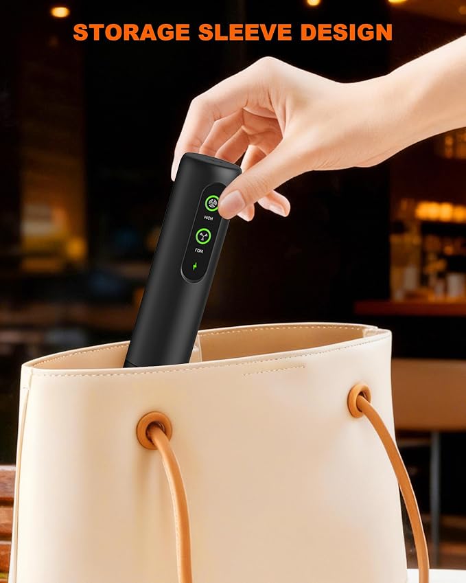 2-Speed Rechargeable Milk Frother Handheld, Black | Dual Coil Whisk, with Cover - Portable Frother for Coffee, Matcha, Cappuccino, Hot Chocolate & Protein Shakes