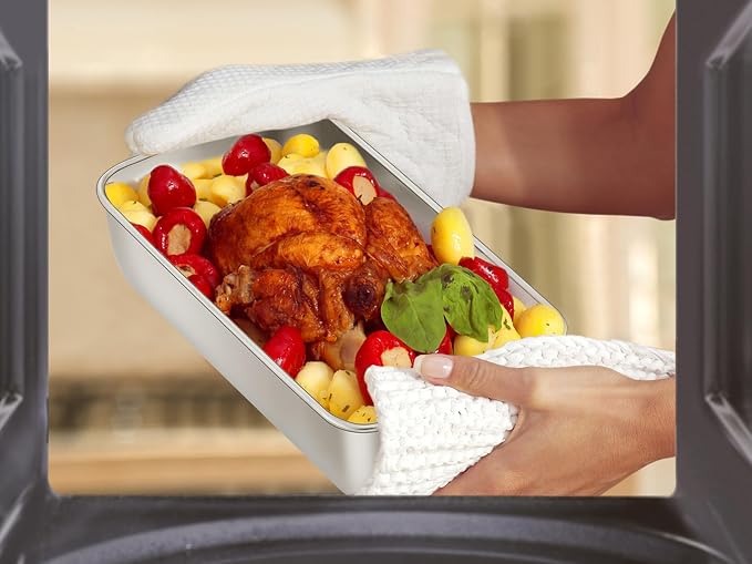 E-far Loaf Pan for Baking Bread, 9 x 5 Inch Stainless Steel Bread Pan, 6PCS | Non-Toxic Bread Tins for Homemade Banana Cake Meatloaf Brownies, Healthy & Easy Release, Dishwasher Safe