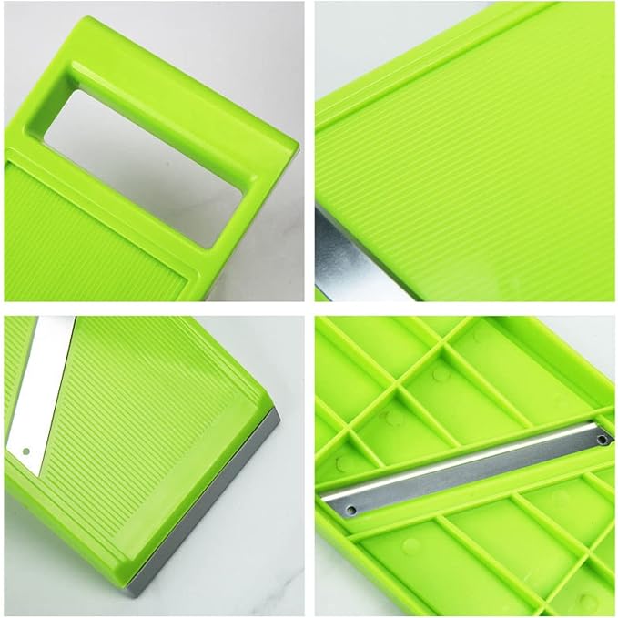 Vegetable Slicer, 4.25 x 10.8in Stainless Steel Mandoline Food Slicer with Hanging Hole, Handheld Vegetable Chip Maker Food Chopper for Potato, Carrot, Vegetables, Zucchini