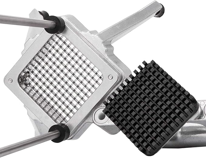 Commercial Vegetable Fruit Chopper W/6-Wedge Slicer&1/4″&3/8″&1/2" Blade Professional Food Dicer French Fry Cutter Stainless Steel Onion Slicer For Tomato Peppers Potato Mushroom