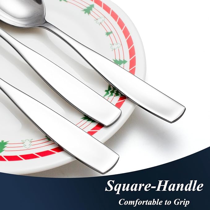 5-Piece Stainless Steel Serving Utensils Set | Mirror Polished, Silverware Serving Set, Hostess Set for Kitchen Indoors, Dishwasher Safe