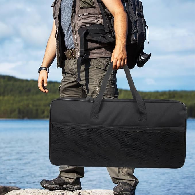 Electric Griddle Carry Bag, Fits for 20-22In Griddle | Portable Electric Griddle Travel Carrier Bag with Aluminum Foil Lining, Heat-resistant Waterproof Griddle Carrying Case